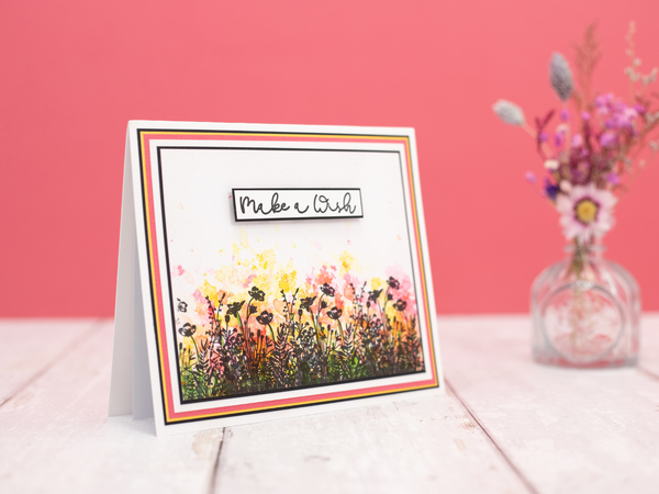 Crafter's Companion Clear Acrylic Stamp - Peaceful Meadow