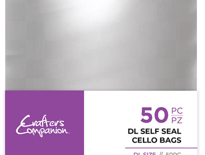 Crafter's Companion DL Self Seal Cello Bags - 50 Pack