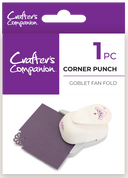 Crafters Companion – Corner Punch – Goblet Fan Fold