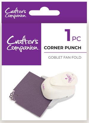 Crafters Companion – Corner Punch – Goblet Fan Fold