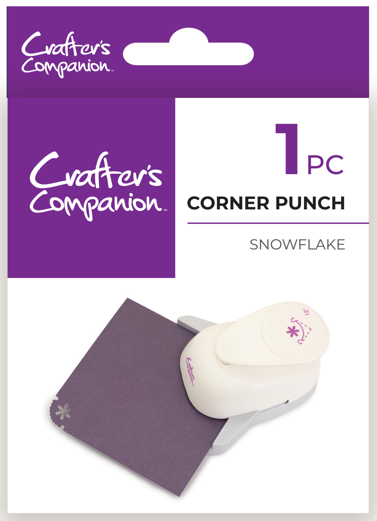 Crafters Companion – Corner Punch – Snowflake