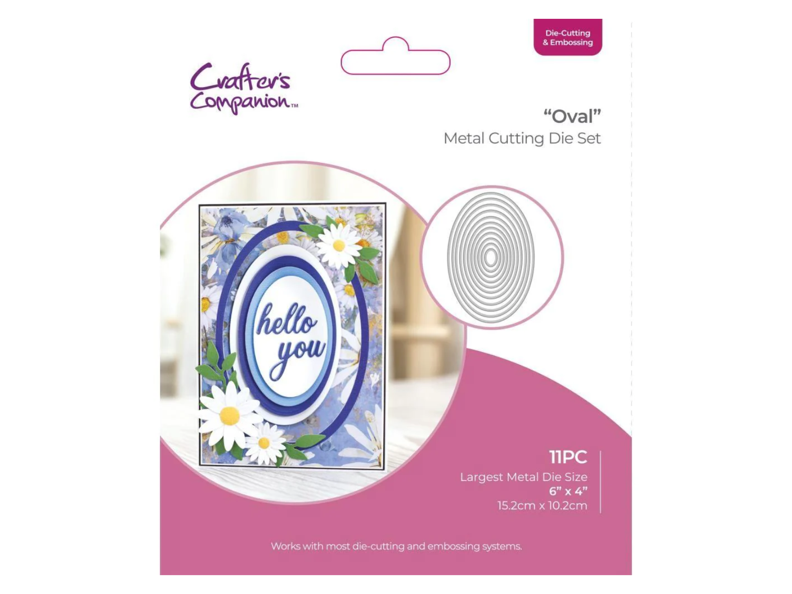 Crafters Companion - Die Cutting & Embossing – Oval Nesting Dies