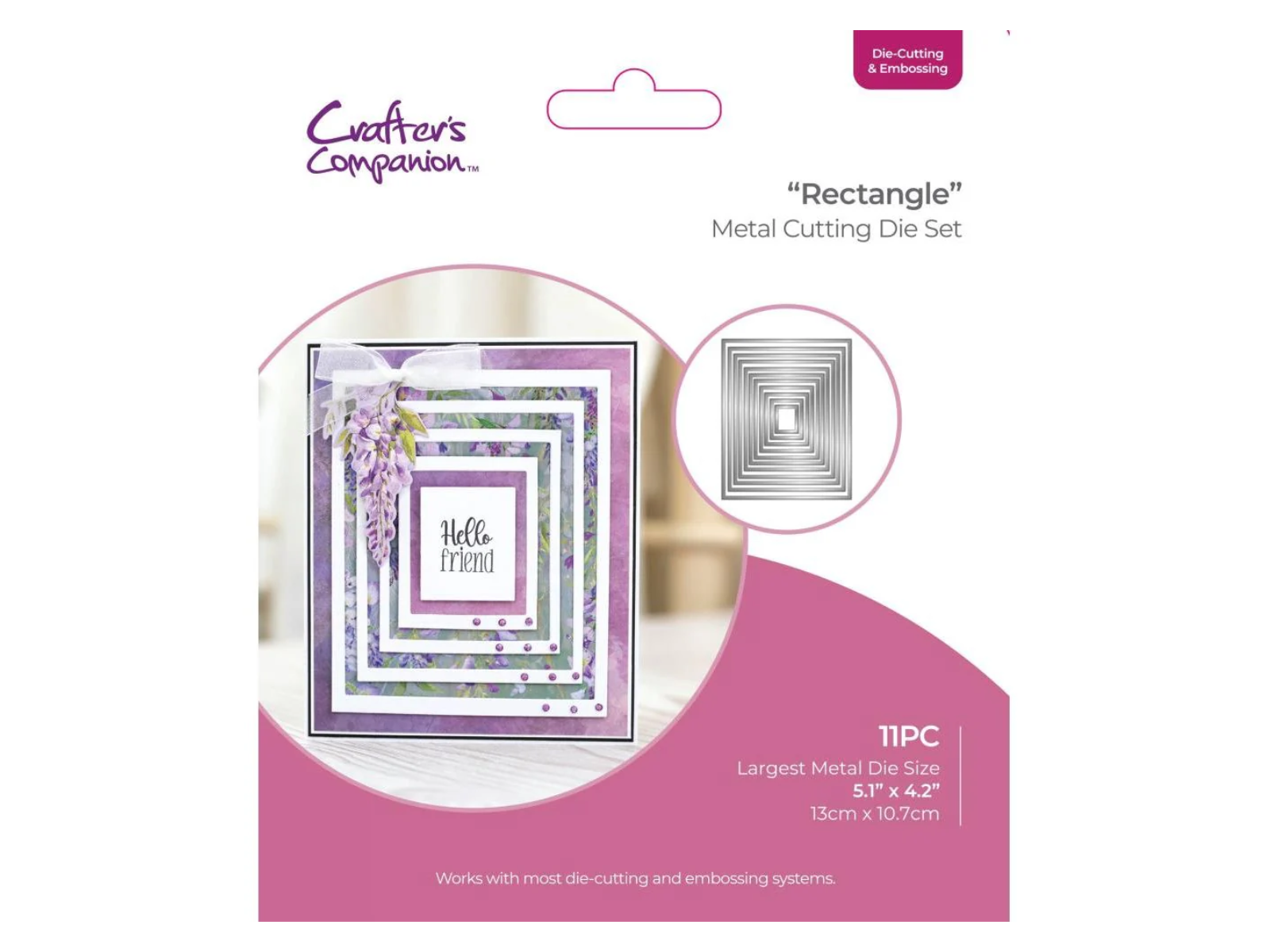 Crafters Companion - Die Cutting & Embossing – Rectangle Nesting Dies