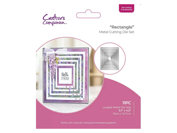 Crafters Companion - Die Cutting & Embossing – Rectangle Nesting Dies