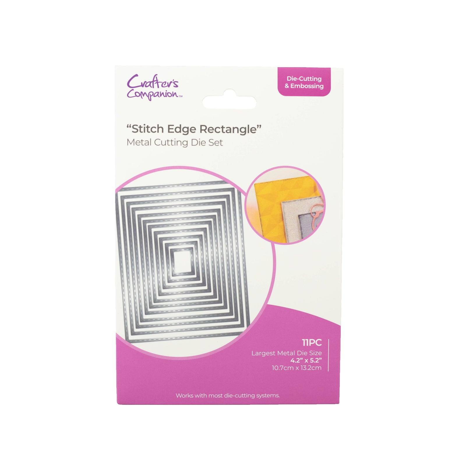 Crafters Companion - Die Cutting & Embossing - Stitch Edge Rectangle