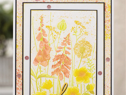 Crafter's Companion 6" x 4" Embossing Folder - Floral Meadow