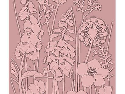 Crafter's Companion 6" x 4" Embossing Folder - Floral Meadow