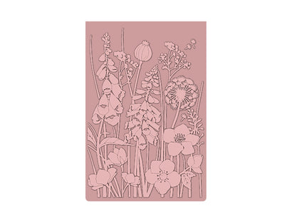 Crafter's Companion 6" x 4" Embossing Folder - Floral Meadow