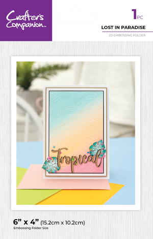 Crafter's Companion 6" x 4" Embossing Folder - Lost In Paradise