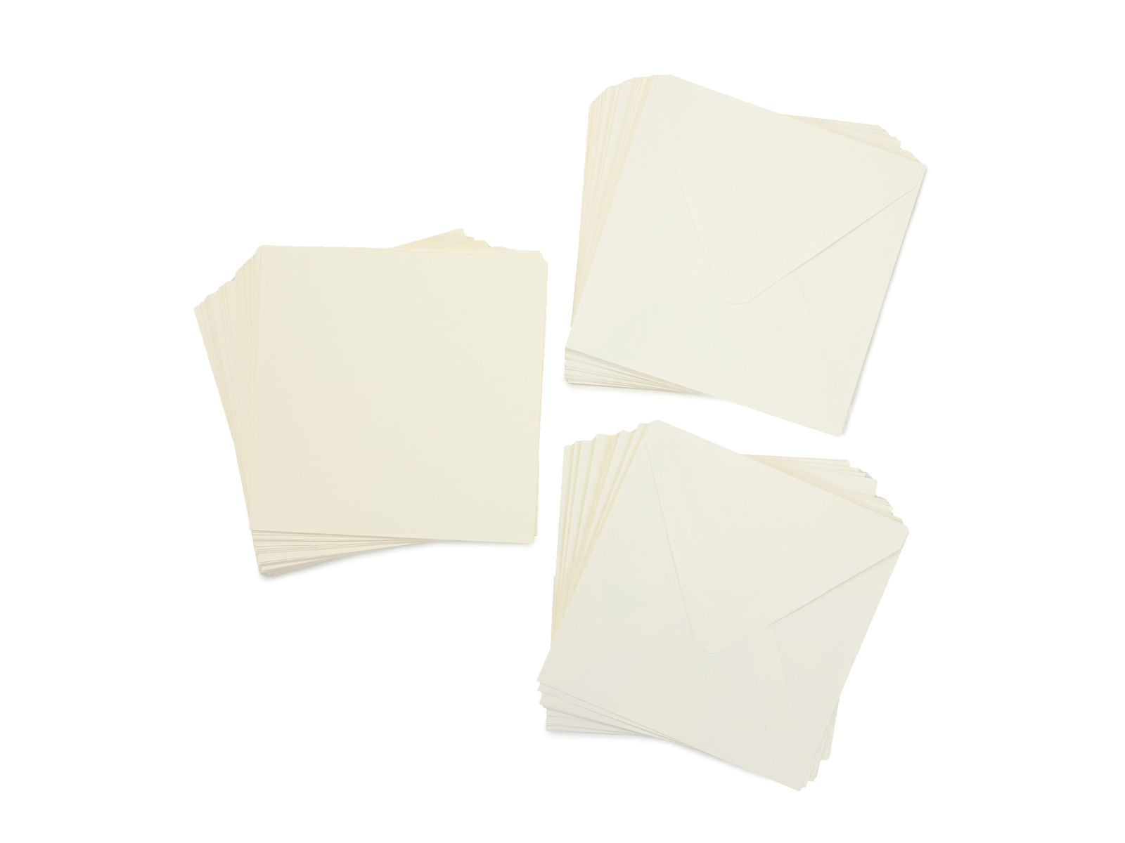 Crafter's Companion 7" x 7" Ivory Card & Envelopes - 50 Pack