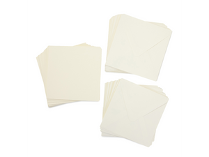 Crafter's Companion 7" x 7" Ivory Card & Envelopes - 50 Pack