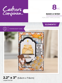 Crafter's Companion Kitchen Collection - Clear Acrylic Stamps - Baked With Love