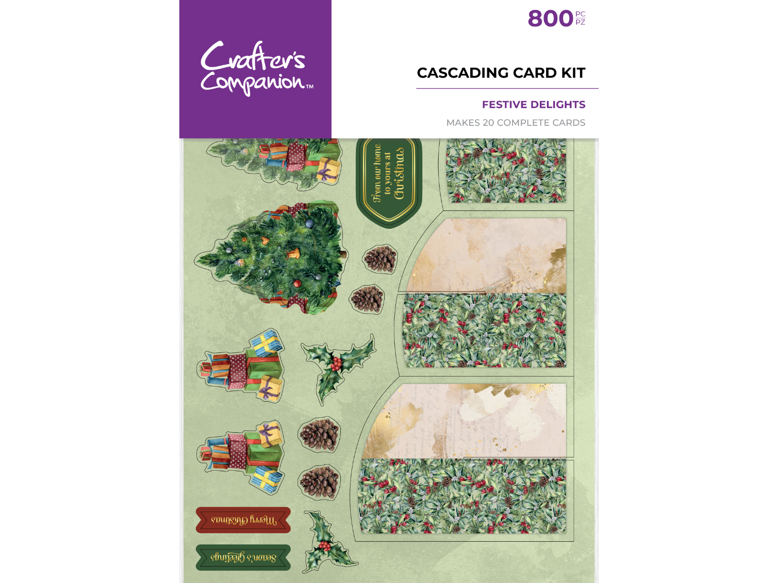 Crafter's Companion - Kits - Cascading Card Kit - Festive Delights