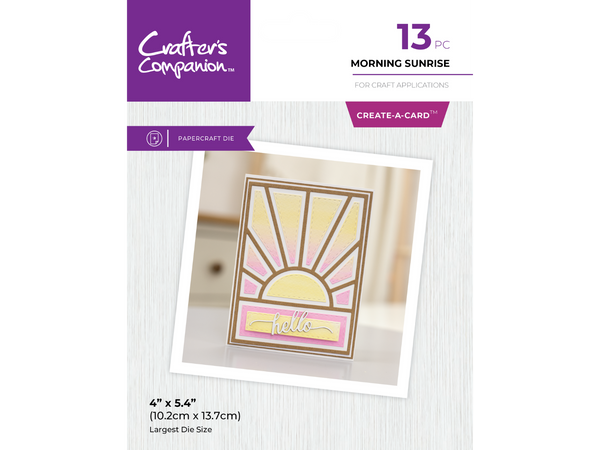 Crafter's Companion Metal Dies Create a Card - Morning Sunrise