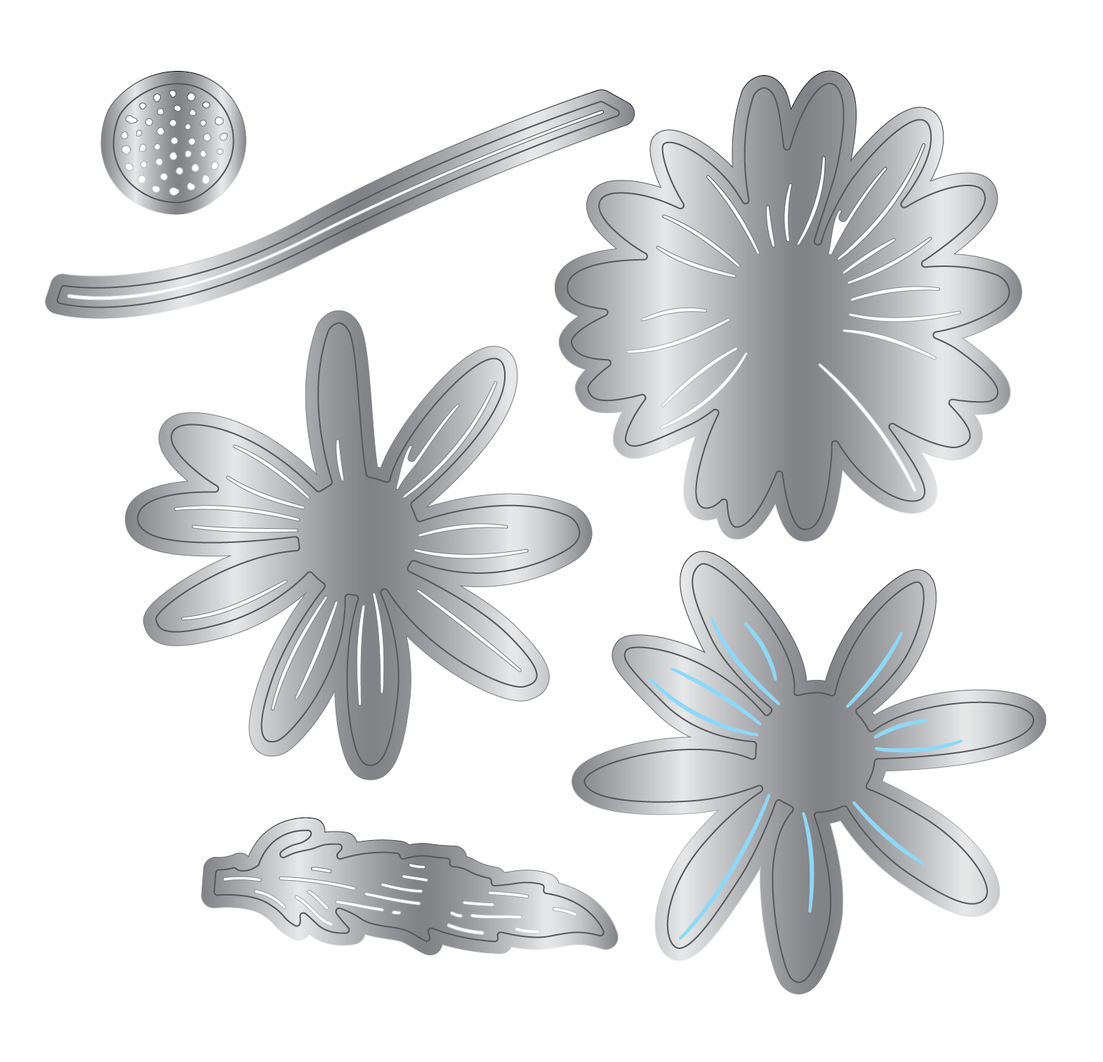 Crafters Companion - Metal Die Elements - Delightful Daisy