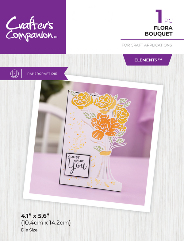 Crafter's Companion Metal Die Edgeable - Flora Bouquet