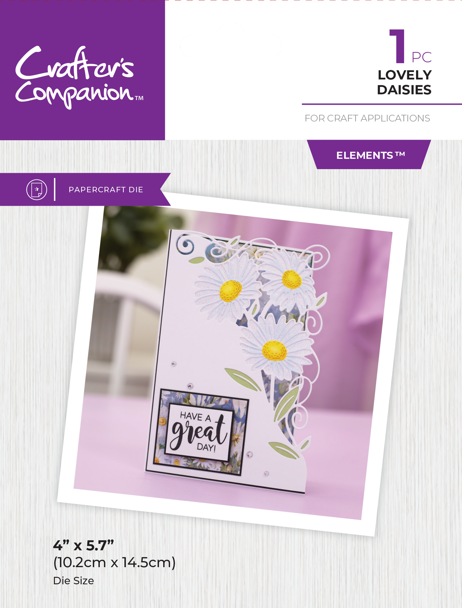 Crafter's Companion Metal Die Edgeable - Lovely Daisies