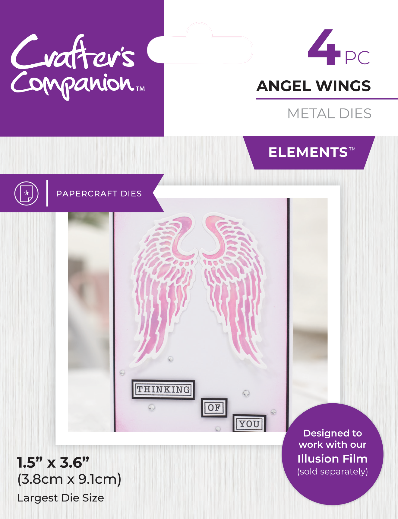 Crafter's Companion Metal Die Angel Wings