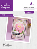 Crafters Companion - Metal Die Elements- Beautiful Peony