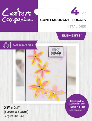 Crafter's Companion Metal Die Contemporary Florals