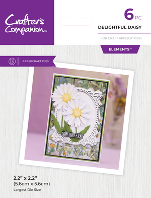 Crafters Companion - Metal Die Elements - Delightful Daisy