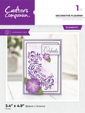 Crafter's Companion Metal Die Elements - Decorative Flourish