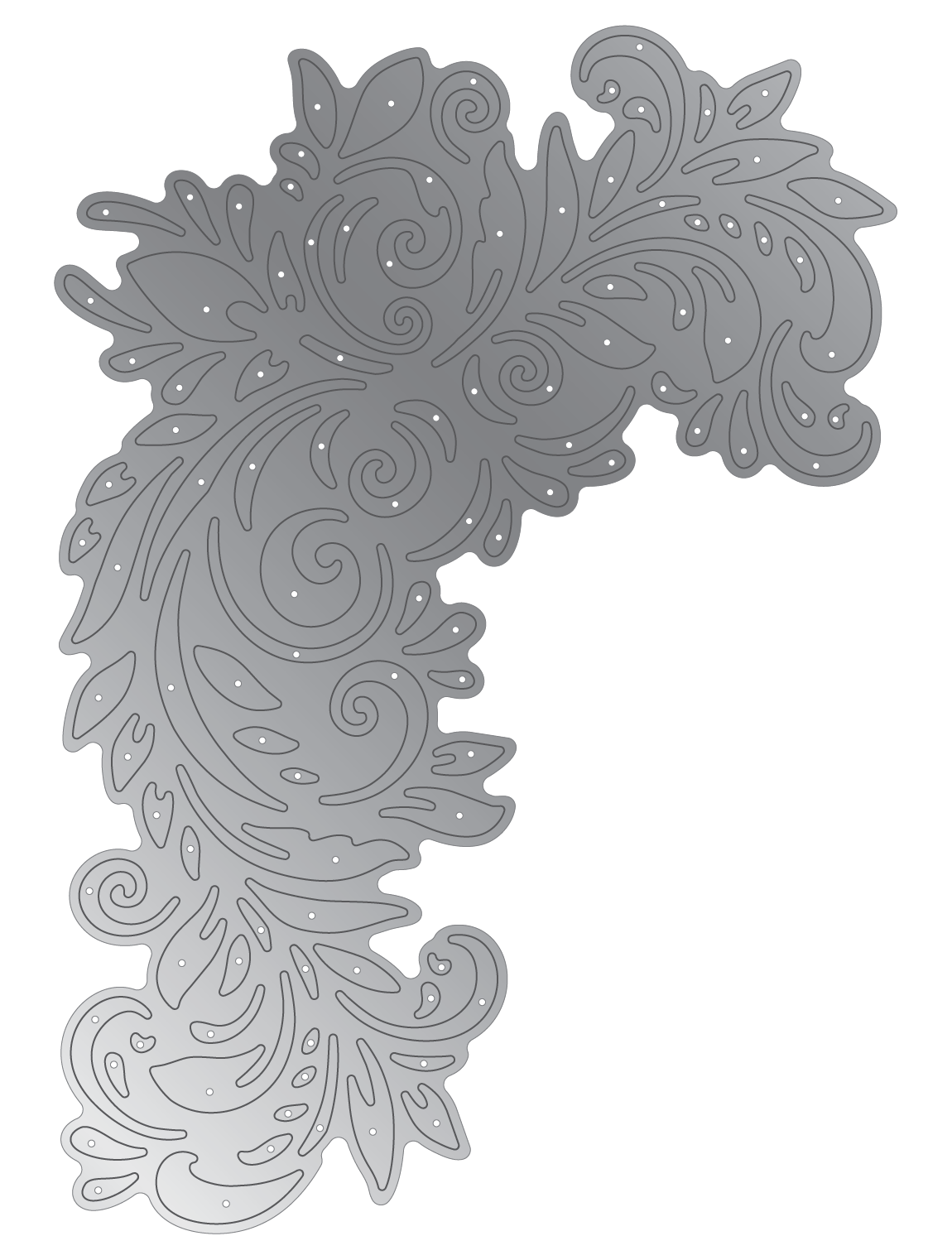 Crafter's Companion Metal Die Elements - Decorative Flourish