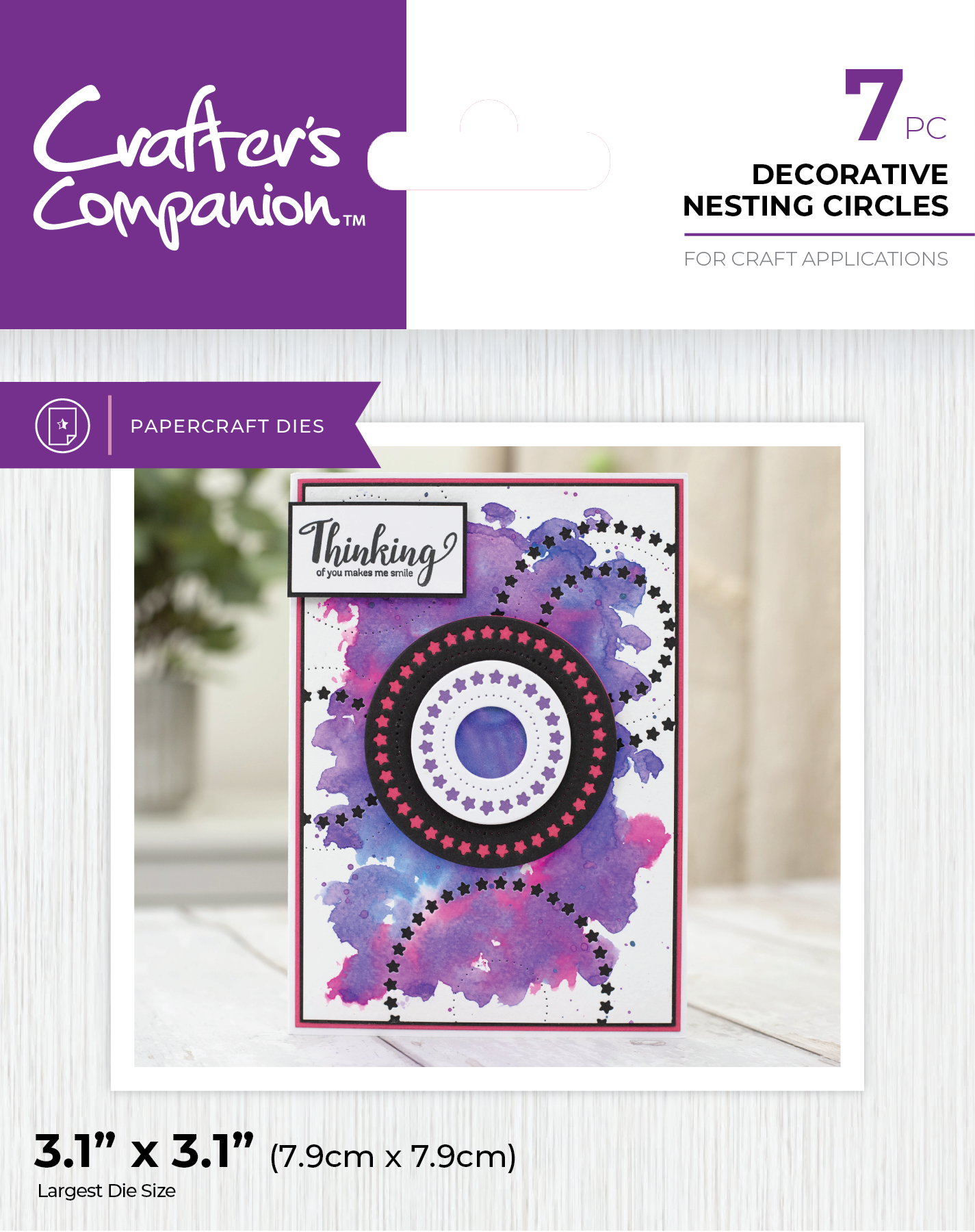 Crafter's Companion Metal Dies Elements - Decorative Nesting Circles