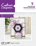 Crafter's Companion Metal Dies Elements - Decorative Nesting Hexagons