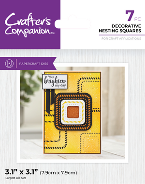 Crafter's Companion Metal Dies Elements - Decorative Nesting Squares