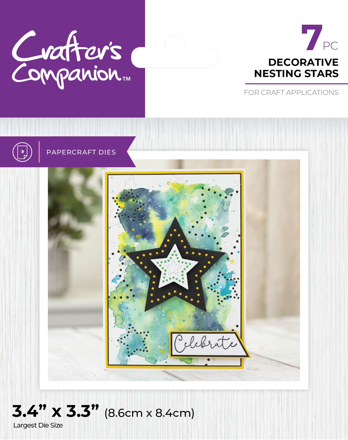 Decorative Nesting Stars Metal Die Set