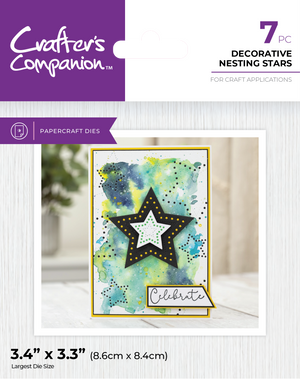 Decorative Nesting Stars Metal Die Set