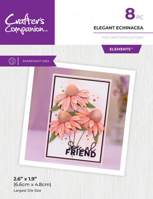 Crafters Companion - Metal Die Elements - Elegant Echinacea