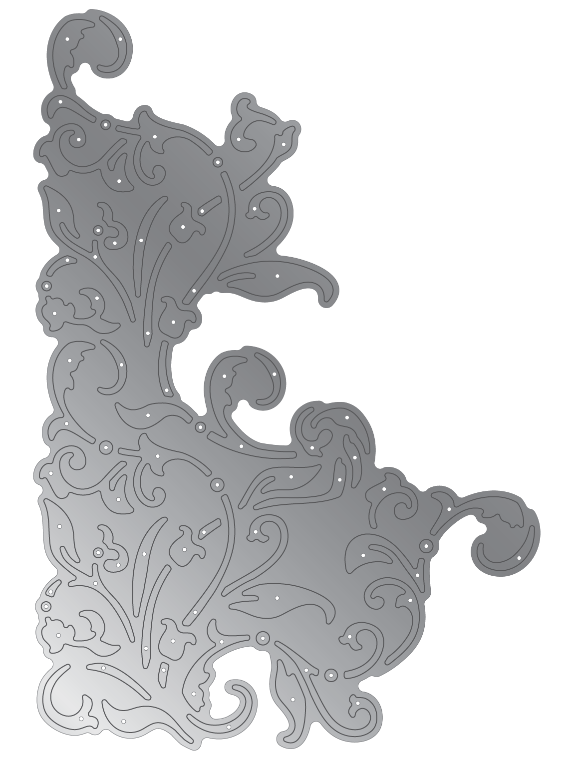 Crafter's Companion Metal Die Elements - Elegant Flourish