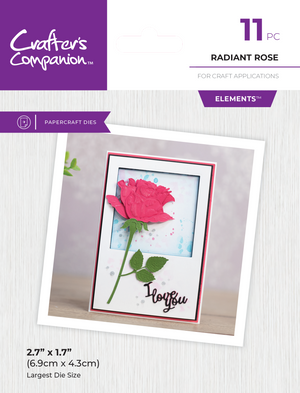 Crafters Companion - Metal Die Elements - Radiant Rose