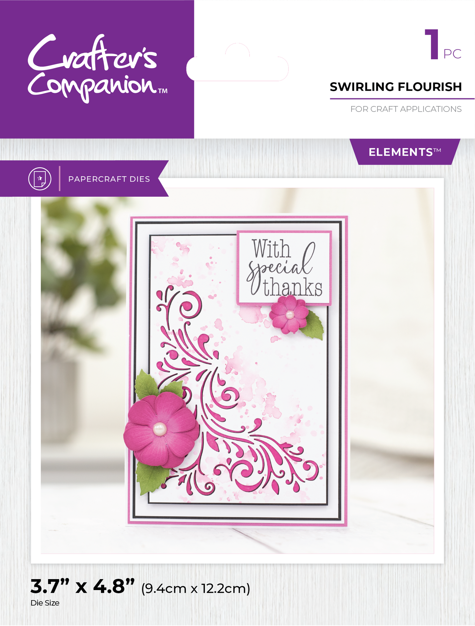 Crafter's Companion Metal Die Elements - Swirling Flourish