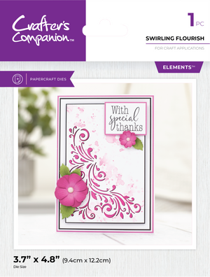 Crafter's Companion Metal Die Elements - Swirling Flourish