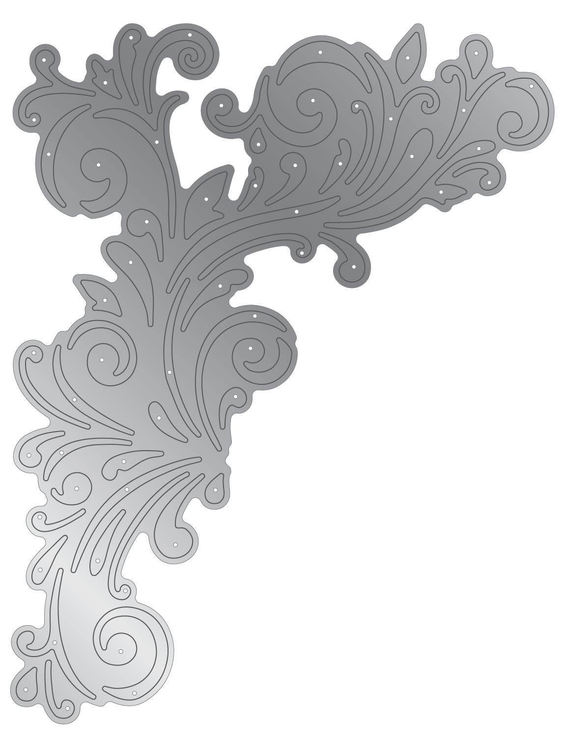 Crafter's Companion Metal Die Elements - Swirling Flourish