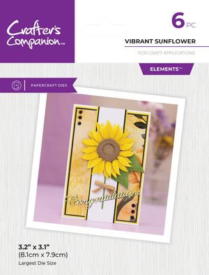 Crafters Companion - Metal Die Elements- Vibrant Sunflower