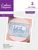 Crafter's Companion Metal Die Expression - Let It Snow