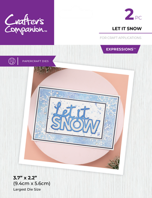 Crafter's Companion Metal Die Expression - Let It Snow