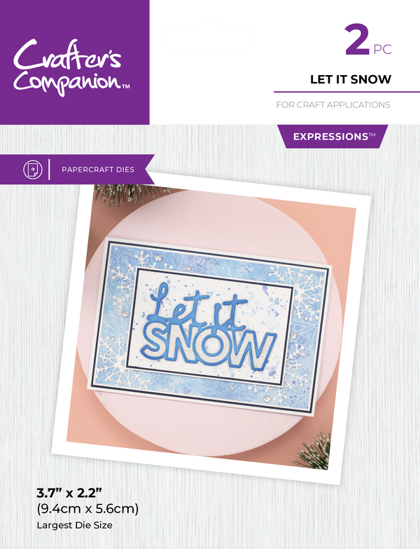 Crafter's Companion Metal Die Expression - Let It Snow