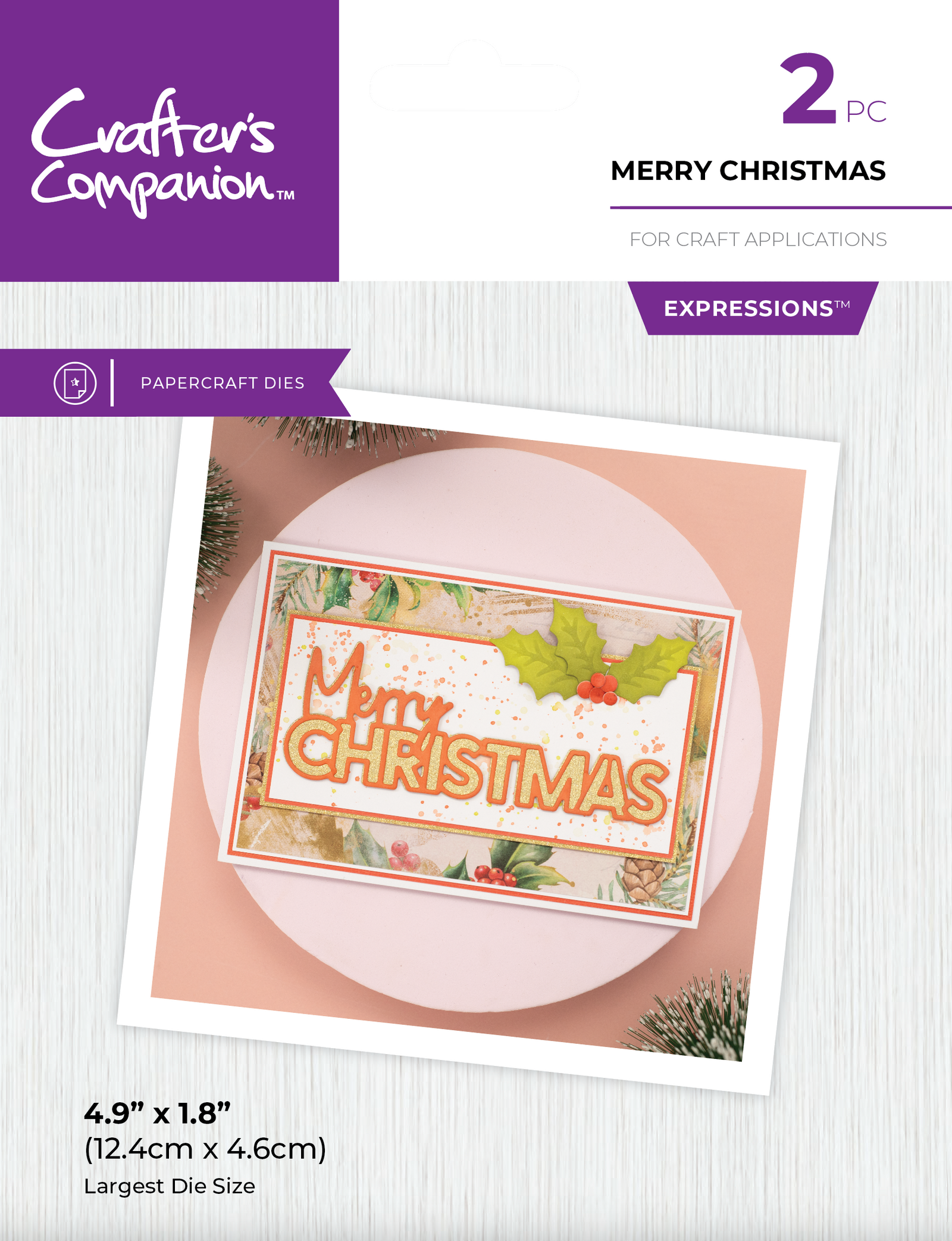 Crafter's Companion Christmas Sentiment Dies Collection