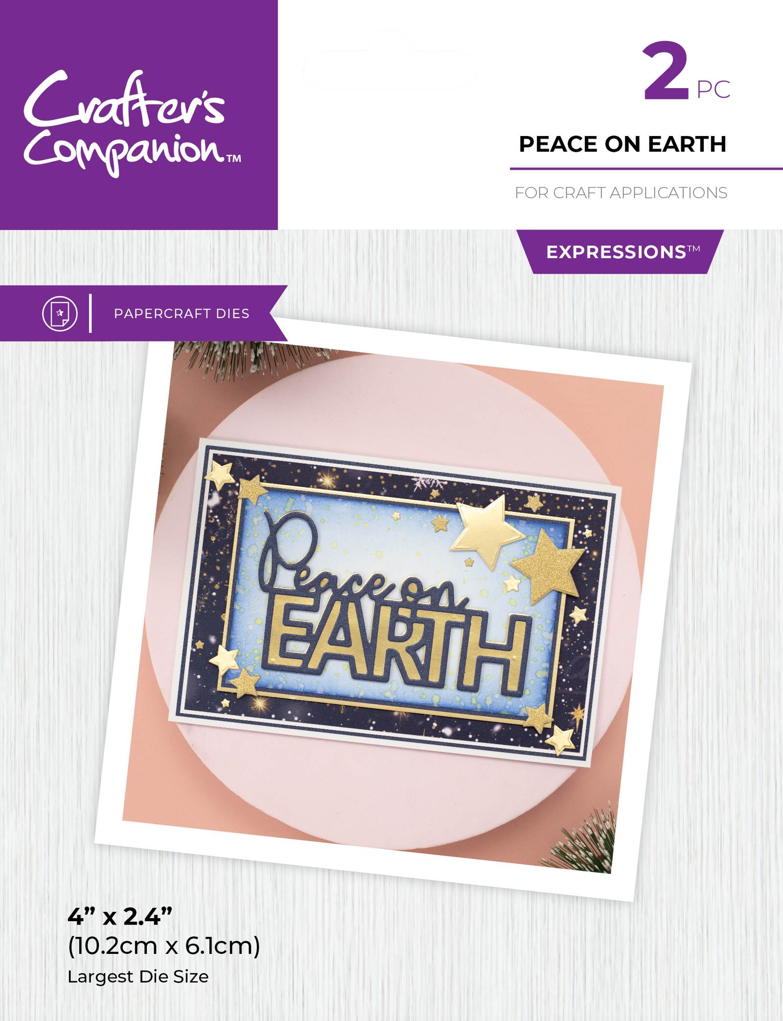 Crafter's Companion Metal Die Expression - Peace On Earth