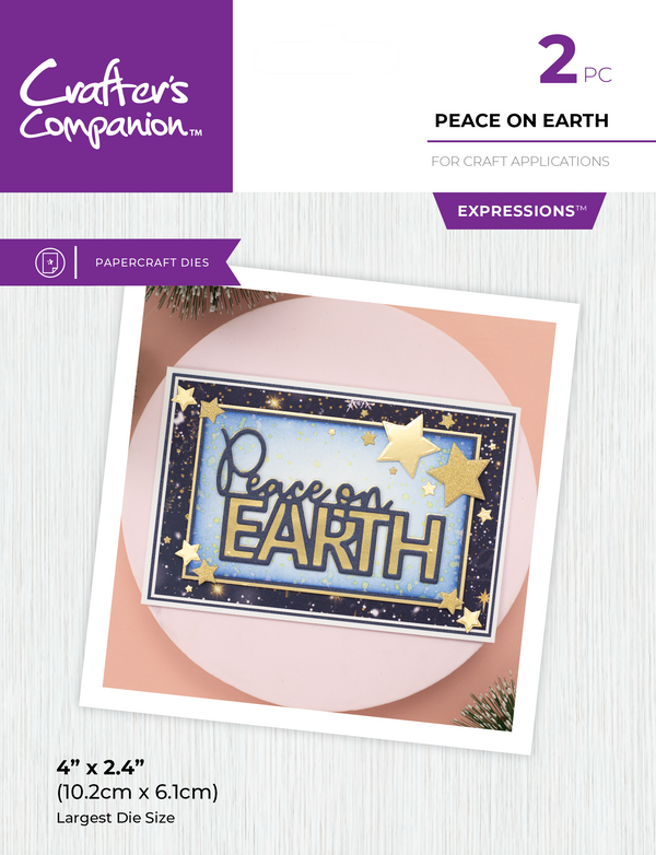 Crafter's Companion Metal Die Expression - Peace On Earth