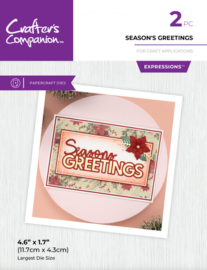 Crafter's Companion Christmas Sentiment Dies Collection