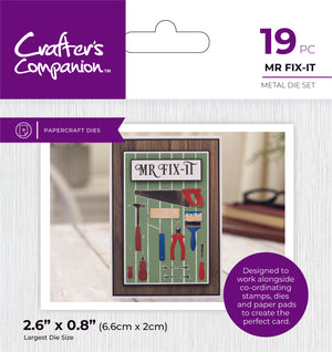 Crafter's Companion Modern Man Metal Die - Mr Fix It