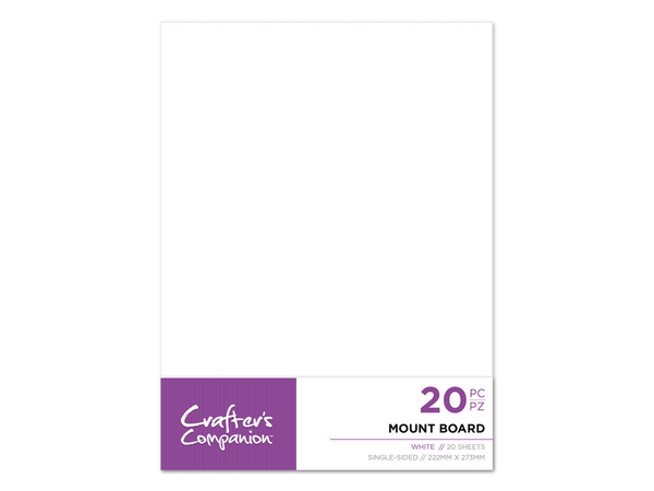 Crafter's Companion Mount Board - White 5.75