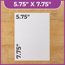 Crafters Companion - Craft Room Essentials - Mount Board 5.75 x 7.75 - White (20 Pack)