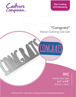 Crafters Companion - Die Cutting & Embossing - Congrats